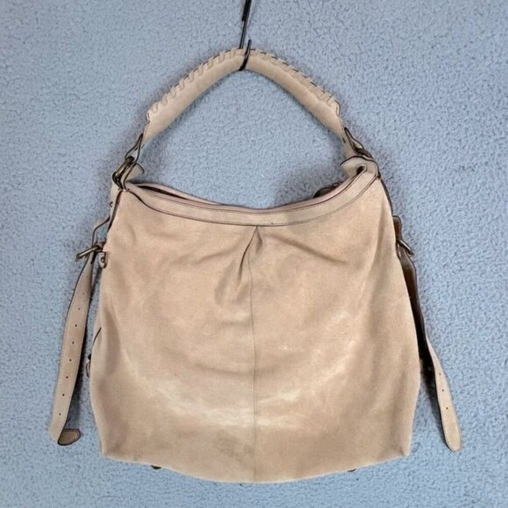 ETIENNE WOMENS SUEDE LEATHER BAG TAN